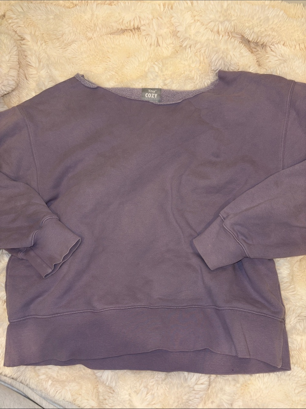 Aritzia Women's Lavender Crewneck Sweatshirt